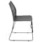 Flash Furniture Gray Plastic Stack Chair RUT-498A-GY-GG - alternate 2